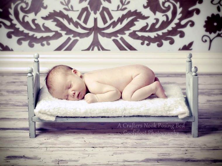 The Crafters Nook Newborn Photography Props and Stackable Doll Beds